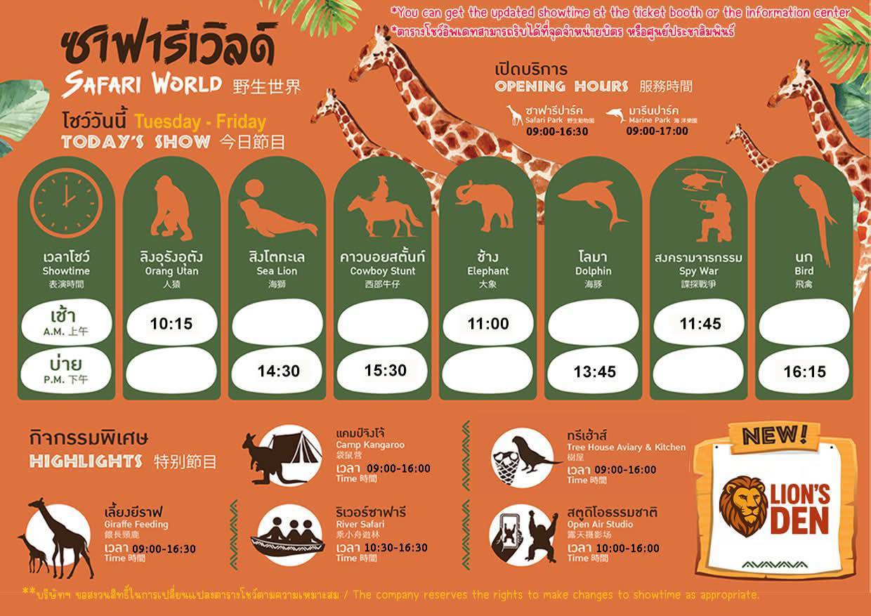 曼谷賽福瑞野生動物園雙園區行程攻略，必體驗野外餵食老虎、長頸鹿